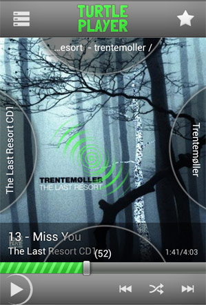 Turtle Player - On Touch, Lock to Playlist